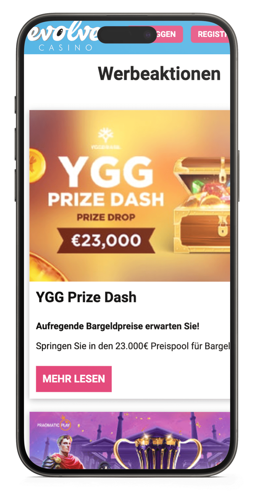 Evolve Casino Mobile App, Spielen Sie jederzeit und überall